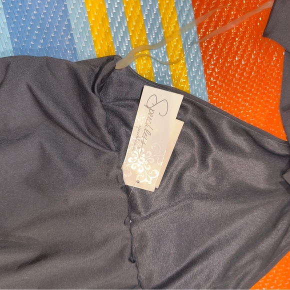 Speechless Black Backless Halter Top Dress Skirt Women’s Size Medium - Picture 4 of 5